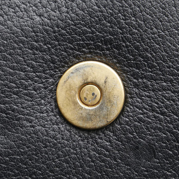 GUCCI Authentic Black Leather Shoulder Bag - Picture 6 of 16